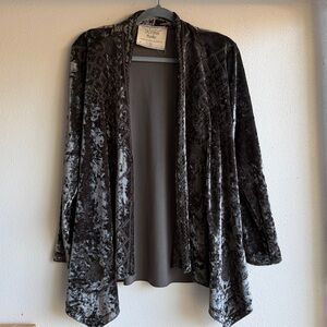 California Moonrise nomad art house collab velour velvet open jacket medium